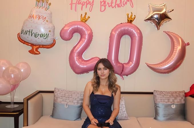 40 inch Pink Number 7 Balloon - Image 3