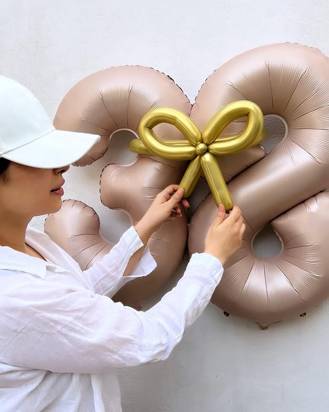 Light Brown Number 3 Balloon 40 Inch - Image 7