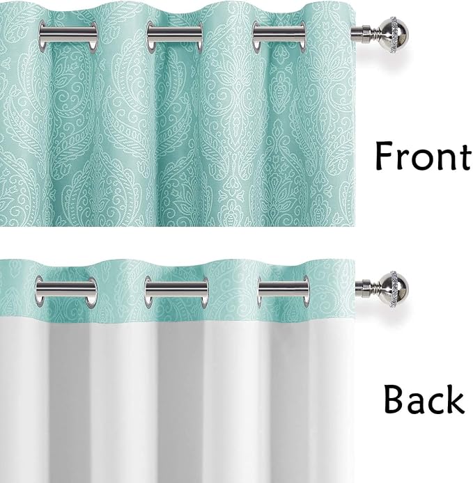 DWCN Teal Ombre Blackout Curtains - Image 4