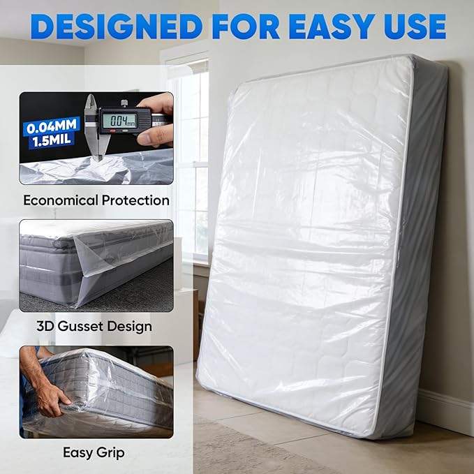 TICONN 1PK Plastic Mattress Bag - Image 2