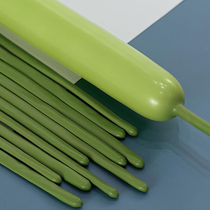 260 Balloons Olive Green, Thickened 100 Pack Long Balloons Twisting Skinny by VHUWE