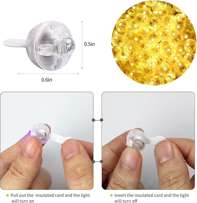 Aogist 100pcs Yellow Mini Lights - Image 5