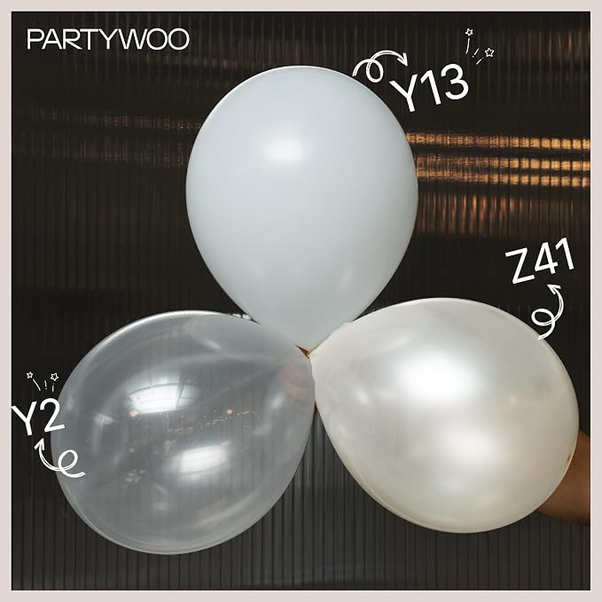 PartyWoo Clear Balloons 100pcs Transparent Latex Helium Balloons 12 Inch | - Image 5