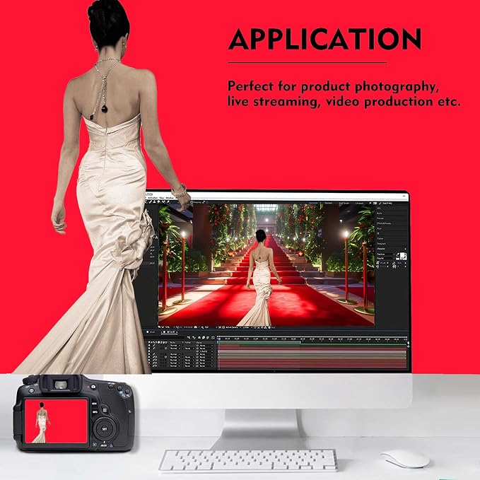 Red Photography Backdrop for Photoshoot, Fabric 10x20ft | Versatile Studio - Image 3