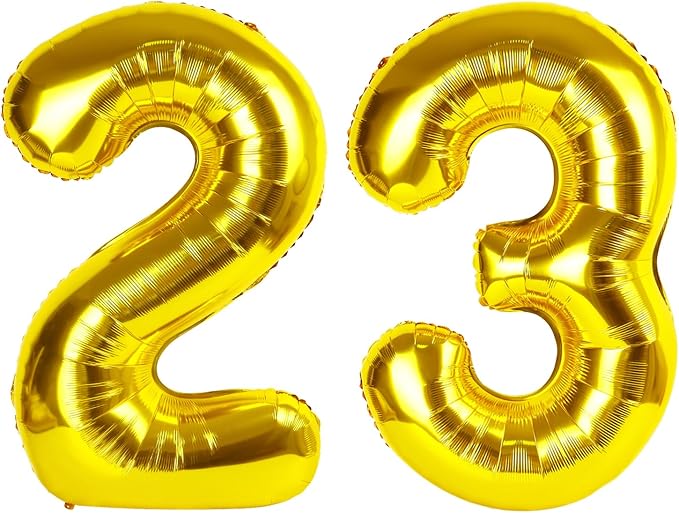 Number 23 Balloons 40 Inch for 23 32 Birthday Party Decorations, by Mluchee
