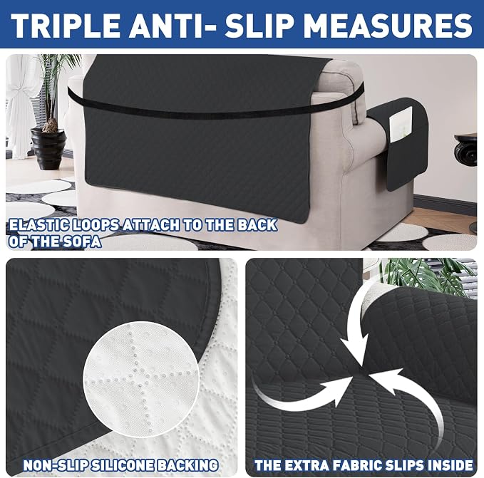 XINEAGE Loveseat Sofa Cover Waterproof Couch Covers - Image 5