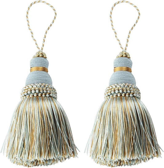 2Pcs Colorful Tassel Key Tassels DIY Accessories | 9.5 Inch Tassels by fenghuangwu