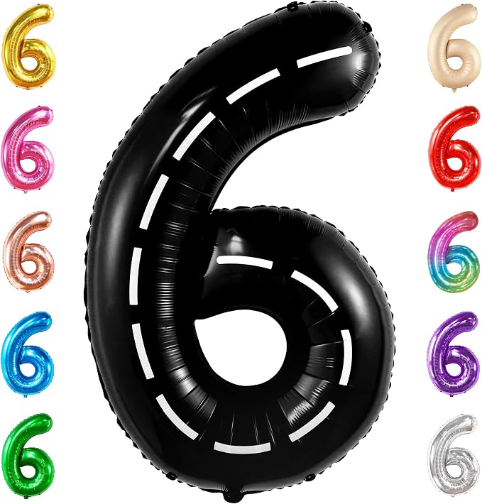 KatchOn, 40 Inch | Hot Wheels 6th Birthday Balloon | 6th Road Birthdays by KatchOn