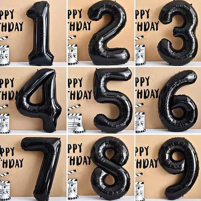 26 Balloon Number Black 40 Inch Foil Mylar - Image 4