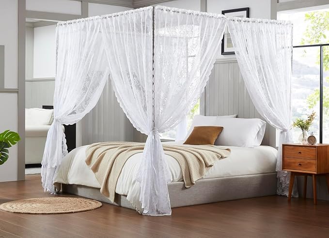 Treatmentex White Lace Curtains - Image 4