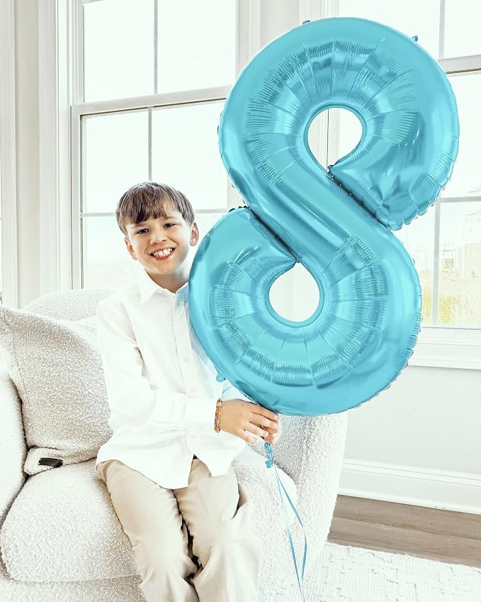 Pastel Blue 5 Balloon - Image 9