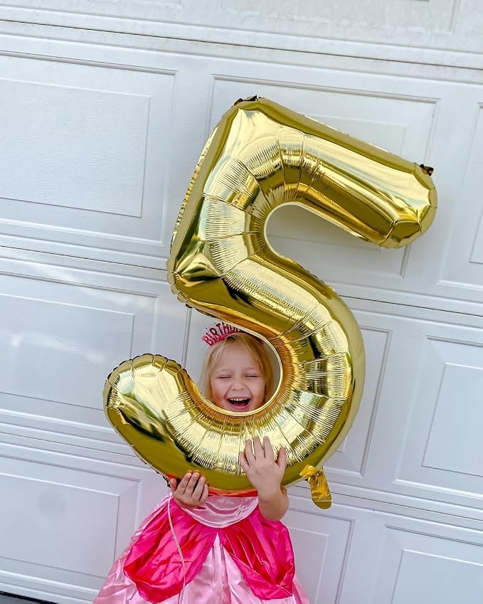 40 Inch Light Gold Number 0 Balloon, Champagne Birthday Party Decorations | 40 - Image 8