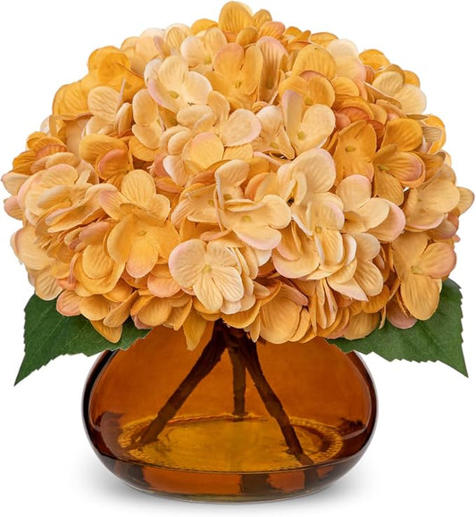 Hollyone Hydrangea Fall Flowers Artificial by Hollyone