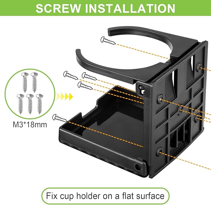 Spurtar 2pcs Boat Cup Holder 2.36-3.94'' Adjustable Foldable | Suitable - Image 5