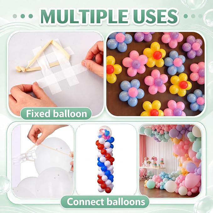 50 Pack Large Balloon Arch Clips Plastic Transparent Backdrop Spring Clamps 3.5 - Image 4