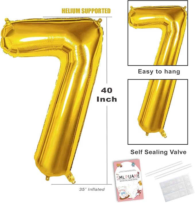 40 Inch Gold Number 70 Balloons, 70th Birthday Party Decorations | Large Self - Image 3