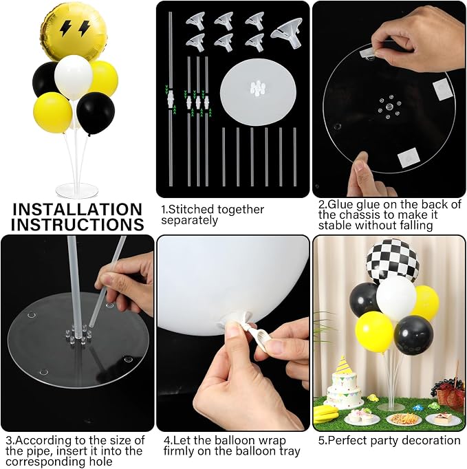 Smile Face Balloons Stand Kit 2 Sets - Image 3