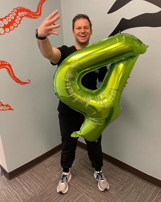 Light Green Number 5 Balloon 40 Inch - Image 6