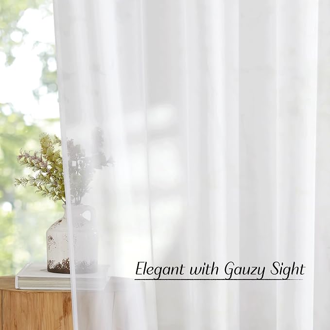 NICETOWN Grommet Top Sheer Curtains - Image 4