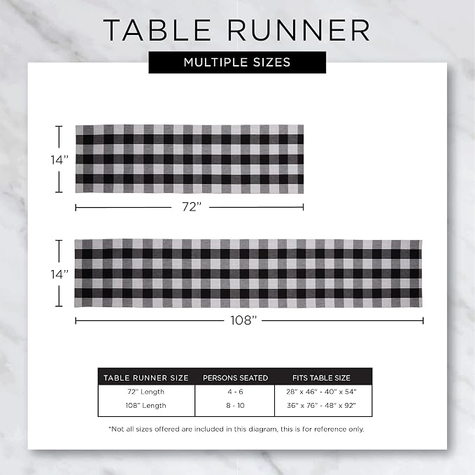 DII Dobby Stripe Table Runner, 13x72 Storm Blue & Cream Background | Woven - Image 10