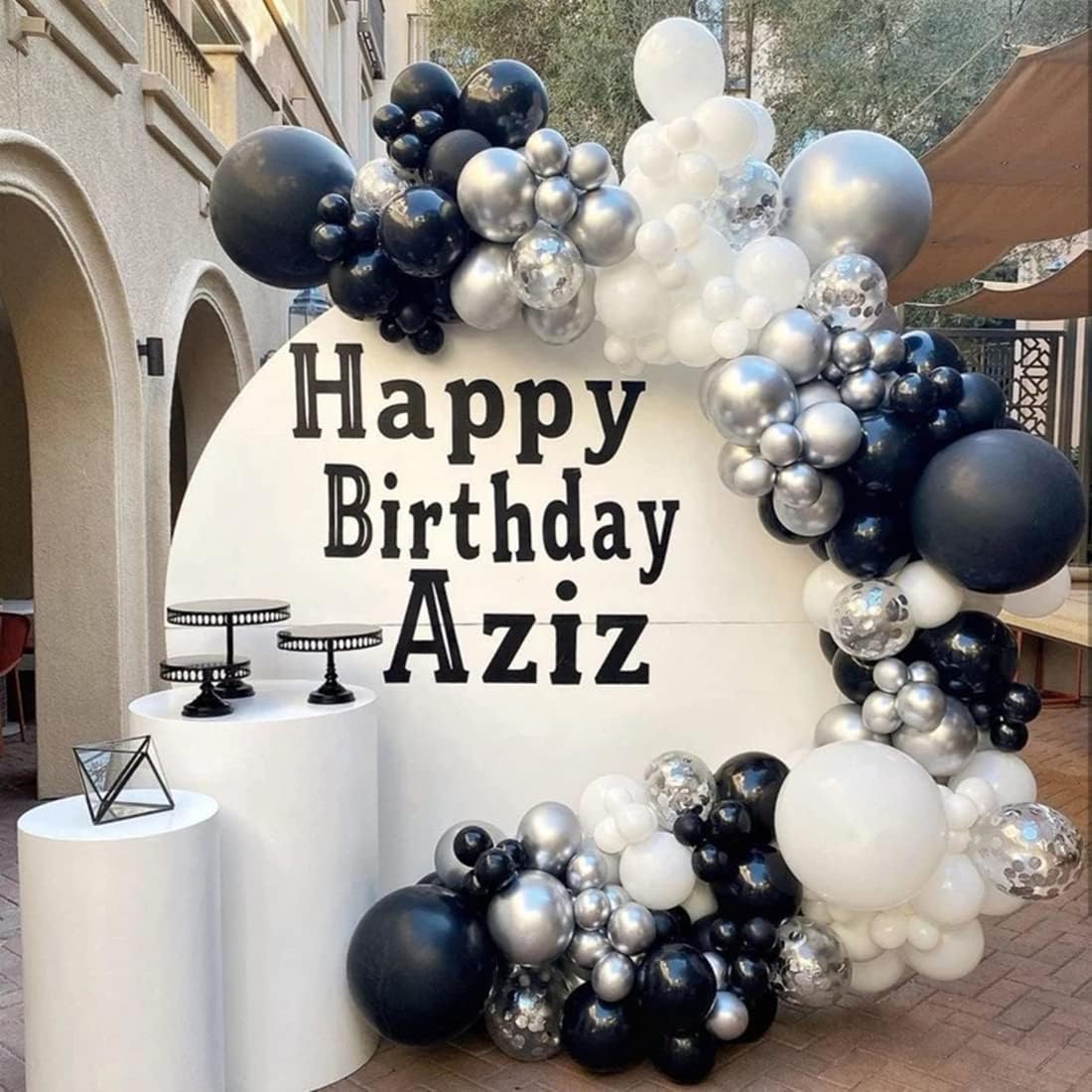 Silver Party Balloons 100pcs 12inch Chrome Metallic Silver Helium Balloons for Birthday Party Decoration and Arch Decoration Wedding Birthday Baby Shower Christmas Party