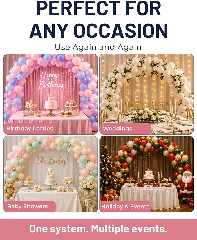 Tinabless Balloon Arch Clips Set, 80 Reusable Balloon Clips - Image 7