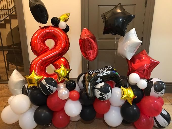 Number 3 Balloons 40 Inch Red Balloon - Image 5