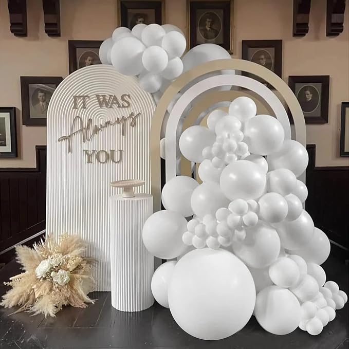 110pcs White Balloon Arch Kit - Image 5