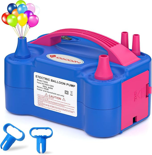 IDAODAN Electric Balloon Pump – Portable Balloon Air Pump Electric Inflator by IDAODANBalloonArchStandDecorations