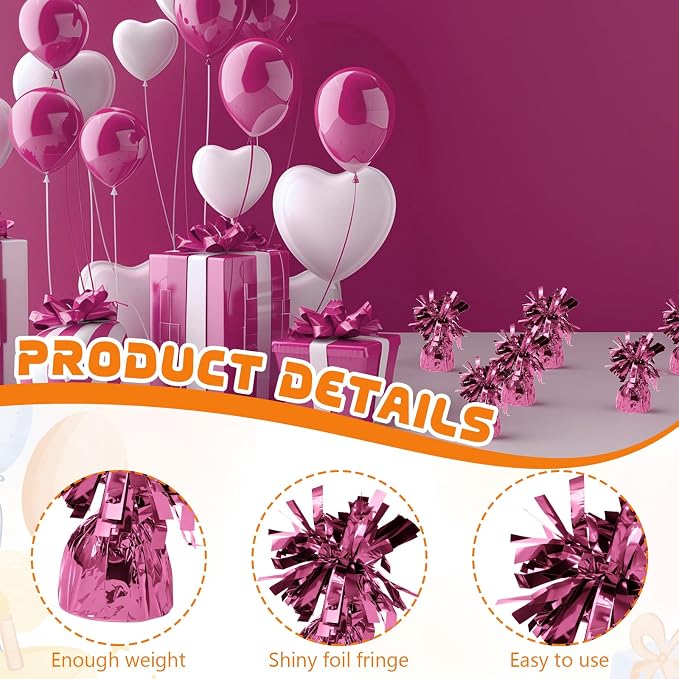 6 Pcs Balloon Weights Metallic Anchor Balloon Holder - Image 3