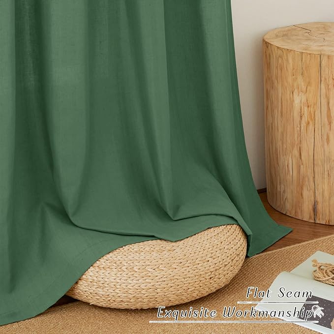 NICETOWN Short Thick Linen Curtains - Image 6