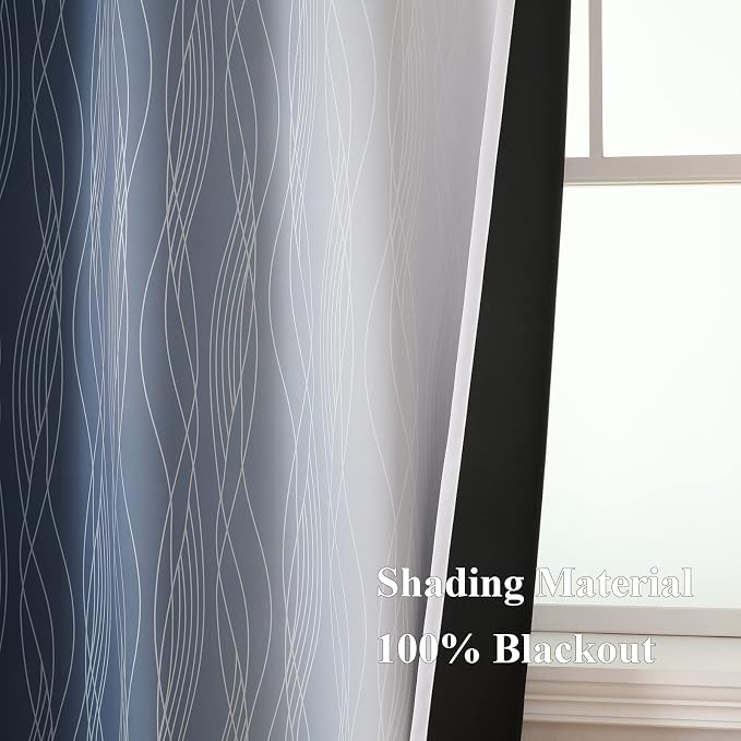 Blackout Curtains 90 Inches Long 2 Panels, Light Blocking Grommet Curtains - Image 5