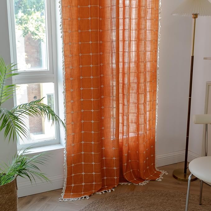 Sutuo Home Boho Curtains Plaids - Image 6