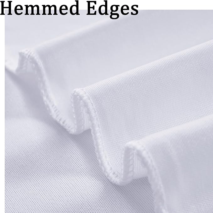20ft x 8ft Wrinkle Free White Backdrop Curtains - Image 5