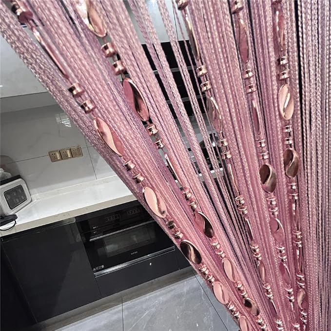 ave split 100cmX200cm Decorative Door String Curtain Beads Wall Panel Fringe by avesplit