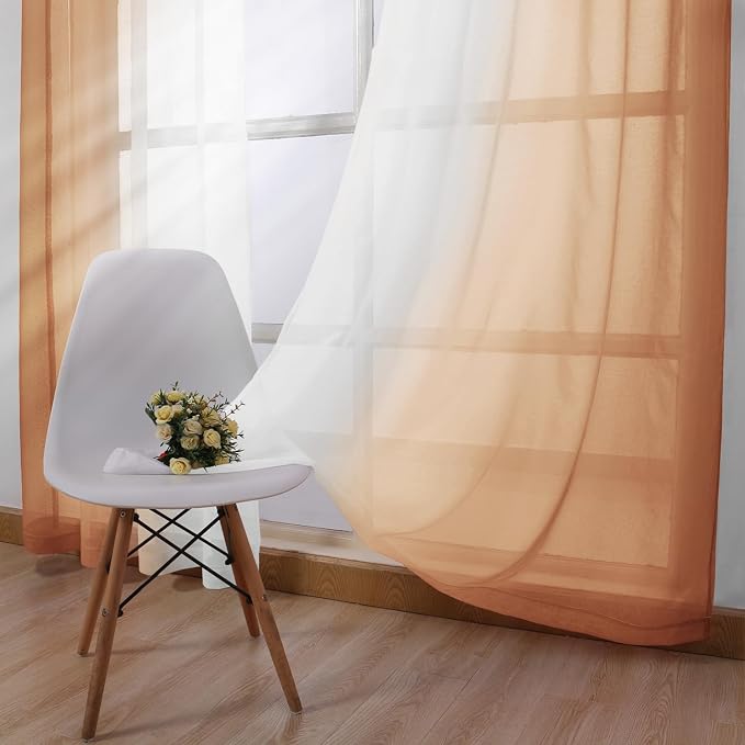 DWCN Ombre Short Sheer Curtains - Image 4