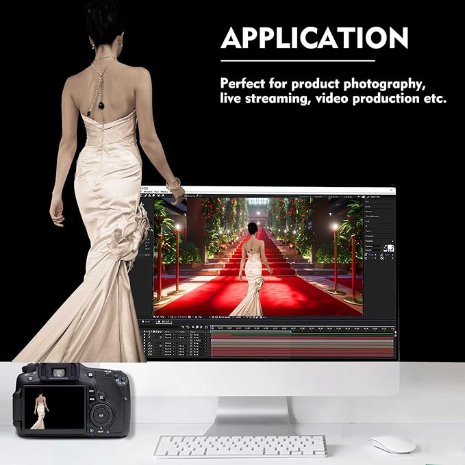 Black Photo Backdrop for Photoshoot, Fabric 8x10ft | Versatile Studio Photo - Image 4