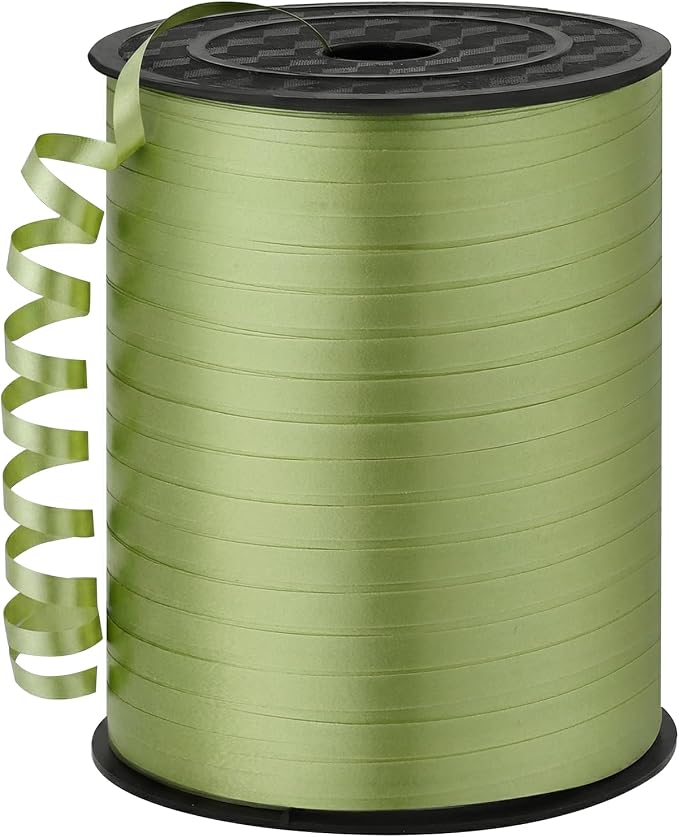 woric 600 Yards Sage Green Curling Ribbon 1/5 Inch Balloon String Ribbon | by woric