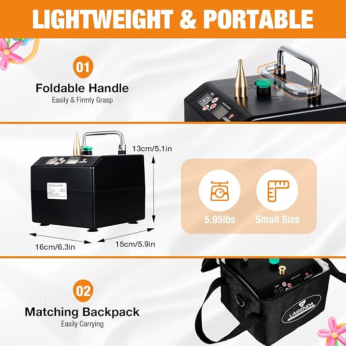 Electric Balloon Pump 1400W Dual Mode Inflator - Image 9