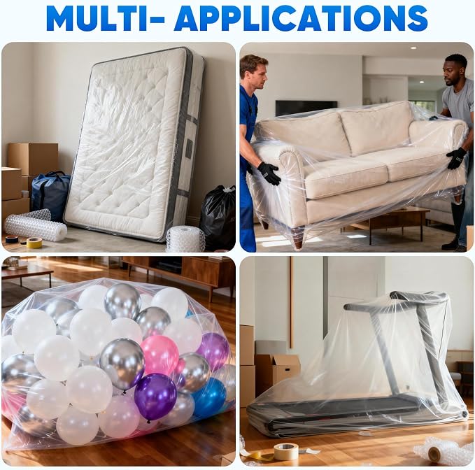 TICONN 2PK Plastic Mattress Bag - Image 9