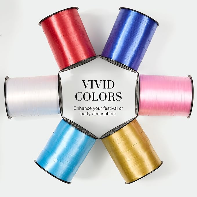 Pink Curling Ribbon, 500 Yards, 1/5 Inch | - Image 6