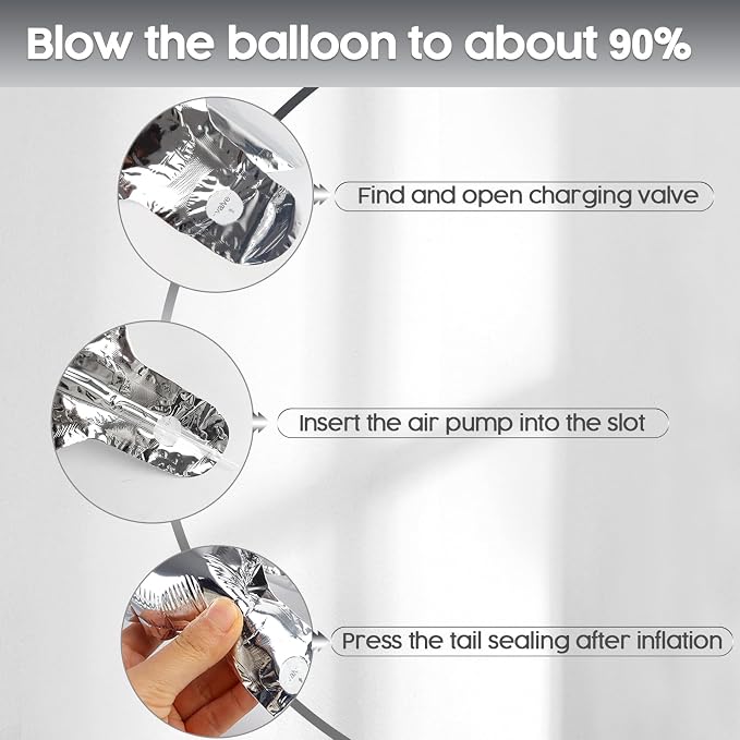 11 Balloon - Silver Birthday Number Balloons, 40 Inch Decorations Men Women | - Image 6