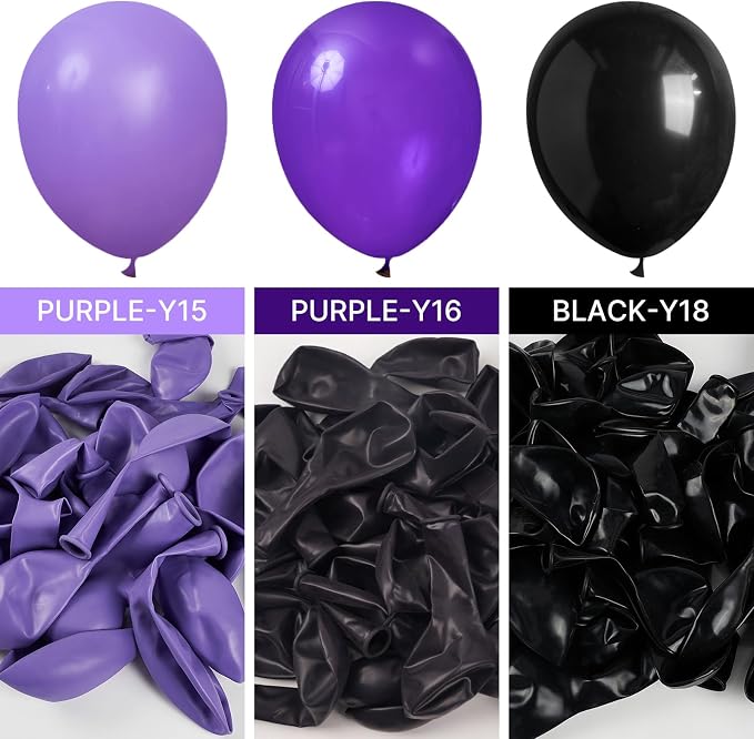 PartyWoo Purple Balloons 50pcs Dark Purple Royal Color 5 Inch | Balloons - Image 3