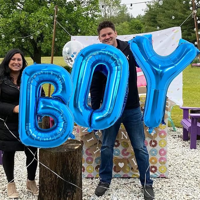 TONIFUL 40 Inch Large Blue Letter Y Foil Balloons Alphabet Balloons | Giant - Image 5