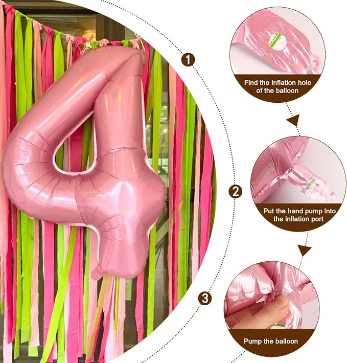 Number Balloons 10 Balloon 40 inch Pink - Image 6