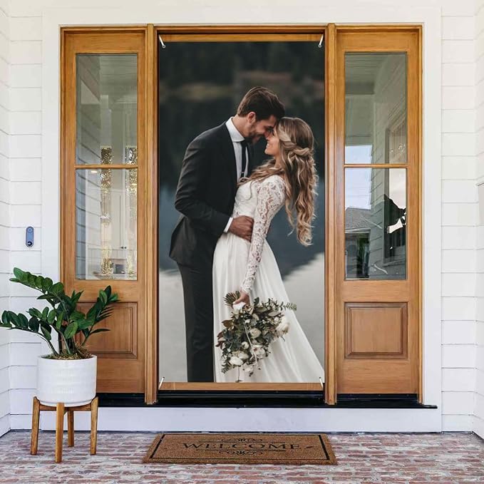 Custom Door Cover Banner, OliveDrab | Decoration Banner Background Sign - Image 2