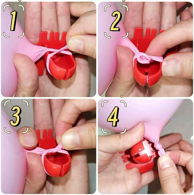 80 Balloon Clips and 100 Dots Glue Points and a Tie, - Image 6
