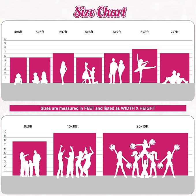 PartyDelight Hot Pink Sequin Backdrop 10x10ft Sparkly Photo Curtain | 4 Inch - Image 6