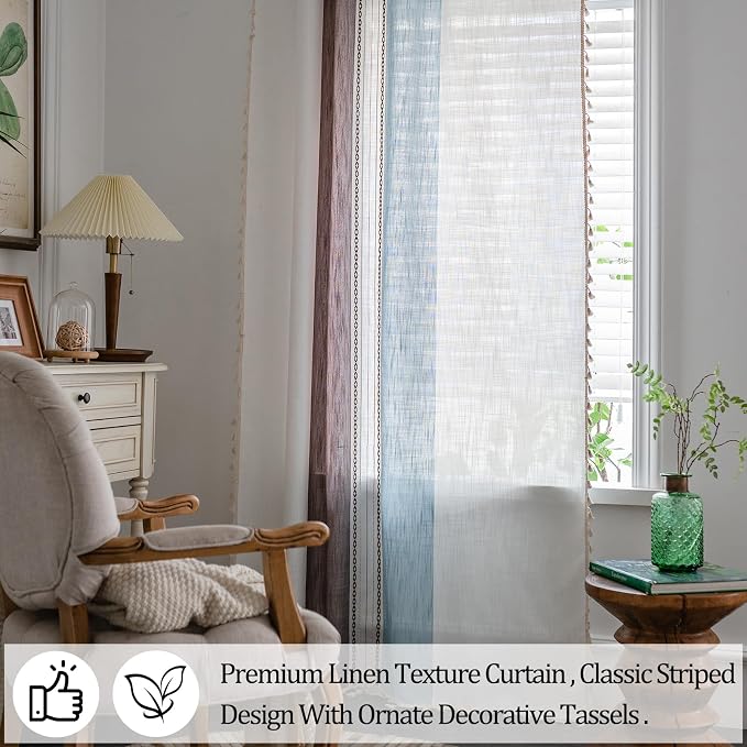 Sutuo Home Boho Curtains 63 inches - Image 4