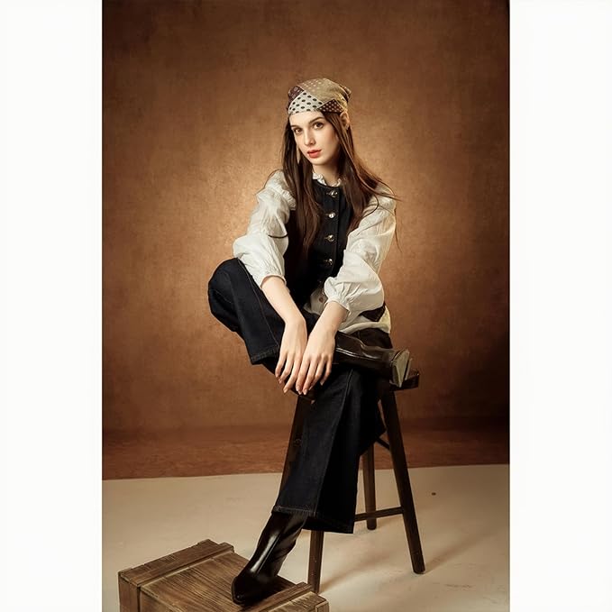 UrcTepics 6×8 ft Brown Fabric Photo Backdrops, Classic Abstract Texture Backdrop - Image 5